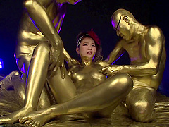 Heard of "golden sex"? well, here is a threesome version of the trendy sex