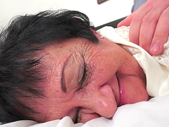 Granny pussy licked and fucked by an eager young guy