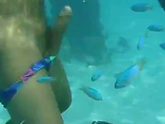 Underwater Blowjob and Sex and Cumshot on Diving Goggles For Katja Kean