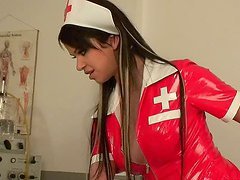 Imogene the slutty nurse gets double penetrated