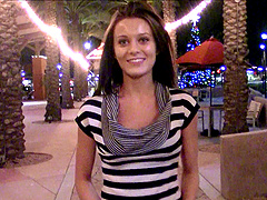 Public ass flashing on Christmas with a genuine beauty