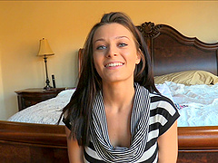 Hottie with a stunning body tries on her underwear