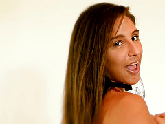 Big black manhood waiting for sexy Abella Danger to jump on it