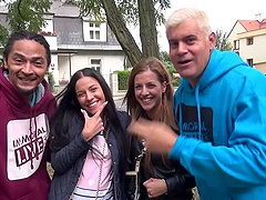 Curvy nice ass dame doggystyle ravished in close up