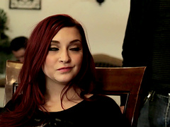 Girl deepthroated roughly pending a rough orgasmic sex in a reality shoot