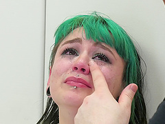 Slut in a straitjacket used hard in an insane asylum