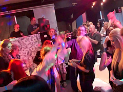 Naughty night club babes have a wild time dancing lustily