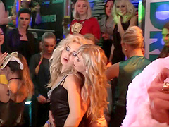 Crazy night at the night club with blowjobs and naughty dancing