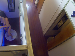 Brunette dims her vision enjoying the gigantic cock sink down her wet cockpit