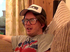 Mature brunette Andia Blake drops on her knees to give a blowjob