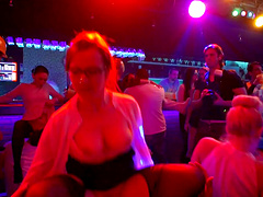 Cocksucking party girls love stripper dick inside them