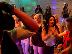 Hardcore gangbang session in the most erotic nightclub ever