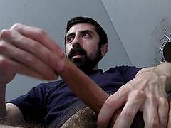 Bearded white guy and his adventure with the chocolate dick