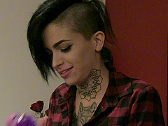 Enjoyable tattooed babe going nasty with her beloved partner