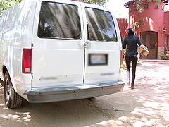 Comfy sofa is a great place for them to have a lesbian adventure