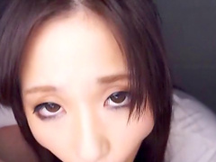 Attractive Asian girl sucks the dick like it's the last day of Earth