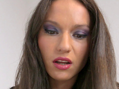 Breathtaking brunette takes the cock up her juicy beaver