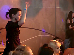 Big cocks of male strippers pleasure ladies at the club