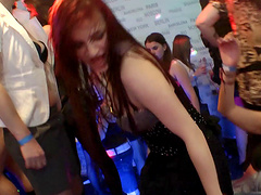 Wild night clubbing ladies get fucked by male strippers