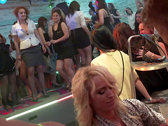 Wild night clubbing ladies get fucked by male strippers