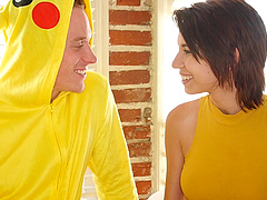 Dressing up in a Pokemon costume to fuck this gorgeous chick