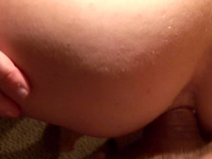 Kimmi with large tits enjoys while being fingered - Close up