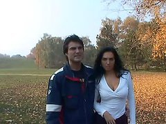 Big Boobed Brunette Gets Her Pussy Fingered and Her Tits Fucked