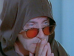 Christy Canyon sucks dick and balls before getting cum on butt