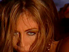 Outdoor orgy with Alana Evans and other irresistible sex machines