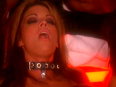 Ashlyn Gere opens her legs to be fucked during a large lesbian perty