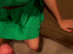 Rough mouth fucking with cum in mouth ending for wild Gianna