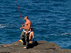 Redhead milf with small tits pounded hardcore outdoor