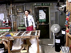 She has her face creamed after tireless and passionate face fucking