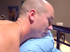 Long and passionate cock riding performed by Marsha and Layla