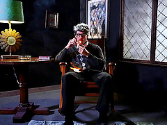 Comfy colorful room is a nice place for them to go full-lesbian