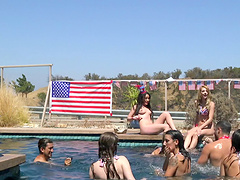 Hottest American cutie performs a pretty professional cowgirl ride