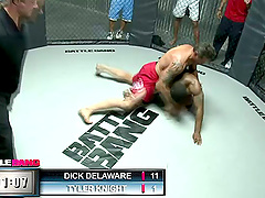 Black guy wins his MMA match and gets to fuck a slutty girl