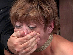 Busty pornstar Dee Williams enjoys being tortured and fucked