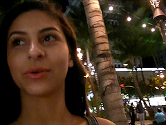 Sweetest brunette getting completely naughty in the corner