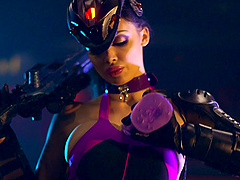 Nice ass cougar pleasured hardcore doggystyle moaning