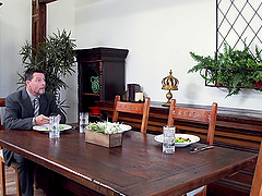 Experienced senorita getting her pussy stuffed right there by the car