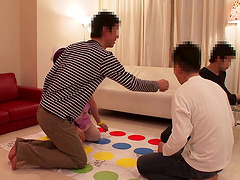 Purple-haired lass called Tomoe is about to get a good doggy drilling