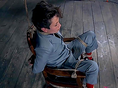 Syd Blakovich loves hanging on the ropes while being punished