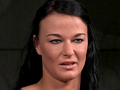 Rough torture session by two guys for handsome cougar London River