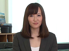 Misaki's handsome lover spreads her legs and penetrates her beaver