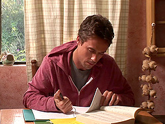 Fake tits cougar lesbian fingering her nice ass babe in the kitchen