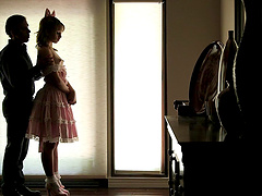 Blonde with nice ass screwed hardcore doggystyle while moaning