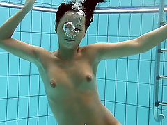 Krasula Fedorchuk loves to tease while getting naked in the pool