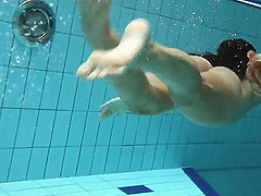 Krasula Fedorchuk loves to tease while getting naked in the pool