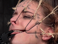 Nasty video of a dirty babe Jessica Kay getting rough tortured